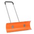 Pala de nieve de mango extensible lámina de acero naranja 96