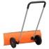Pala de nieve de mango extensible lámina de acero naranja 96