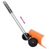 Pala de nieve de mango extensible lámina de acero naranja 96
