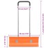 Pala de nieve de mango extensible lámina de acero naranja 96