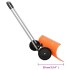Pala de nieve de mango extensible lámina de acero naranja 96