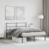 Estructura cama sin colchón con cabecero metal negro 135x190