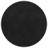 Alfombra de pelo corto suave lavable HUARTE negro Ø 160