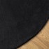 Alfombra de pelo corto suave lavable HUARTE negro Ø 160