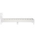 Estructura de cama con cabecero y luces LED blanco 75x190