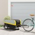 Remolque para bicicleta hierro negro y amarillo 45