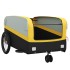 Remolque para bicicleta hierro negro y amarillo 45