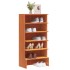 Mueble zapatero madera maciza de pino marrón cera 52x30x104