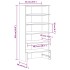 Mueble zapatero madera maciza de pino marrón cera 52x30x104