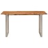 Mesa de comedor de madera maciza de acacia 140x70x76