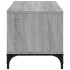 Mueble de TV madera de ingeniería y acero roble 102x40x41