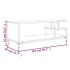 Mueble de TV madera de ingeniería y acero roble 102x40x41