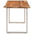 Mesa de comedor de madera maciza de acacia 140x70x76