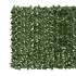 Valla de privacidad de balcón de hojas verde oscuro 300x150
