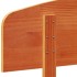 Cabecero de cama madera maciza de pino marrón cera 200