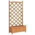 Jardinera con enrejado de madera maciza de abeto