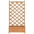 Jardinera con enrejado de madera maciza de abeto