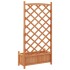 Jardinera con enrejado de madera maciza de abeto