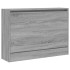 Zapatero de madera de ingeniería gris Sonoma 80x21x57