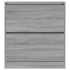 Zapatero de madera de ingeniería gris Sonoma 80x21x87,5