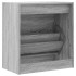 Zapatero de madera de ingeniería gris Sonoma 60x34x63,5
