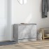 Zapatero de madera de ingeniería gris hormigón 80x34x63