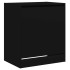 Zapatero de madera de ingeniería negro 60x42x69