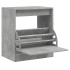 Mueble zapatero madera contrachapada gris hormigón 70x36x60