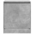 Mueble zapatero madera contrachapada gris hormigón 70x36x60