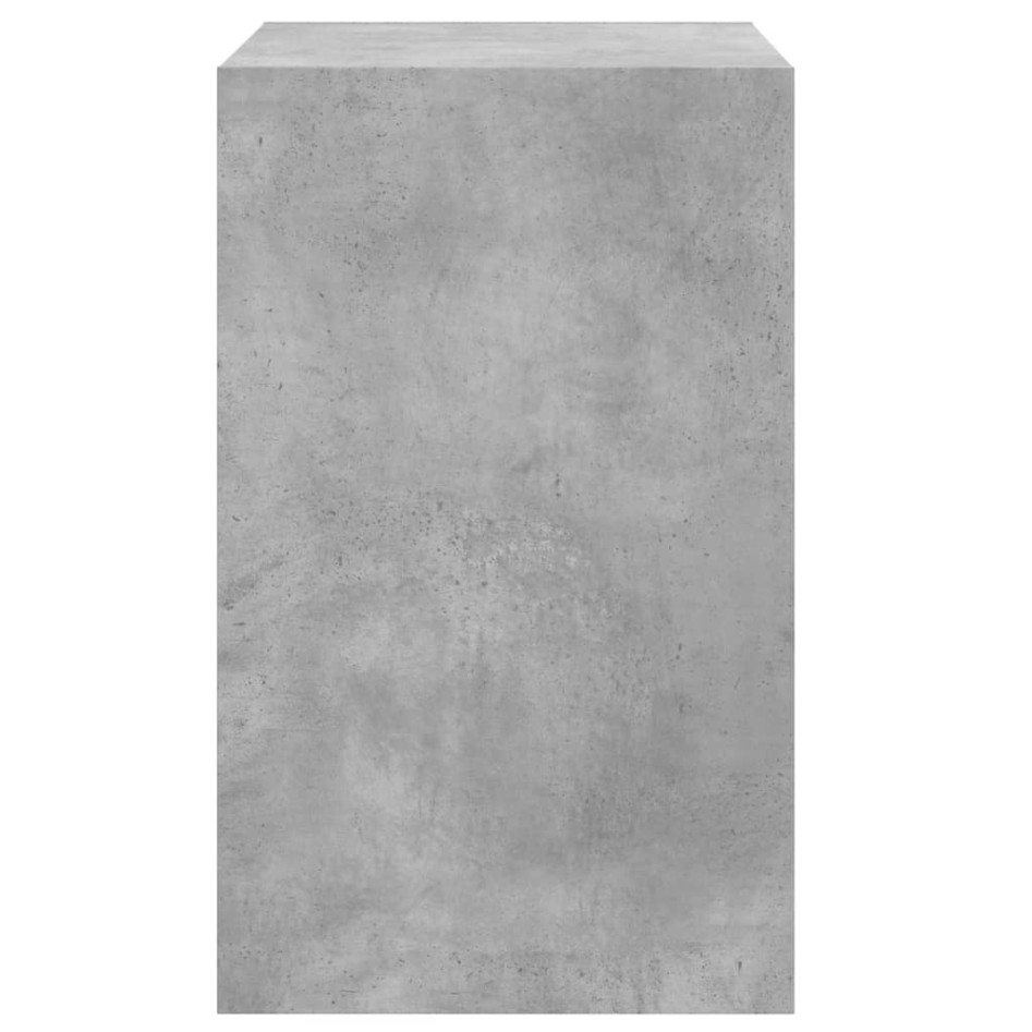 Mueble zapatero madera contrachapada gris hormigón 70x36x60