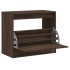 Zapatero de madera de ingeniería marrón roble 80x42x69