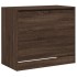 Zapatero de madera de ingeniería marrón roble 80x42x69