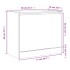 Zapatero de madera de ingeniería marrón roble 80x42x69