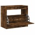 Zapatero de madera de ingeniería roble ahumado 80x42x69