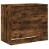 Zapatero de madera de ingeniería roble ahumado 80x42x69