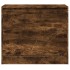 Zapatero de madera de ingeniería roble ahumado 80x42x69