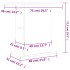 Soporte para acuario madera de ingeniería blanco 75x36x72,5