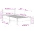 Estructura de cama sin colchón madera maciza de pino 90x190