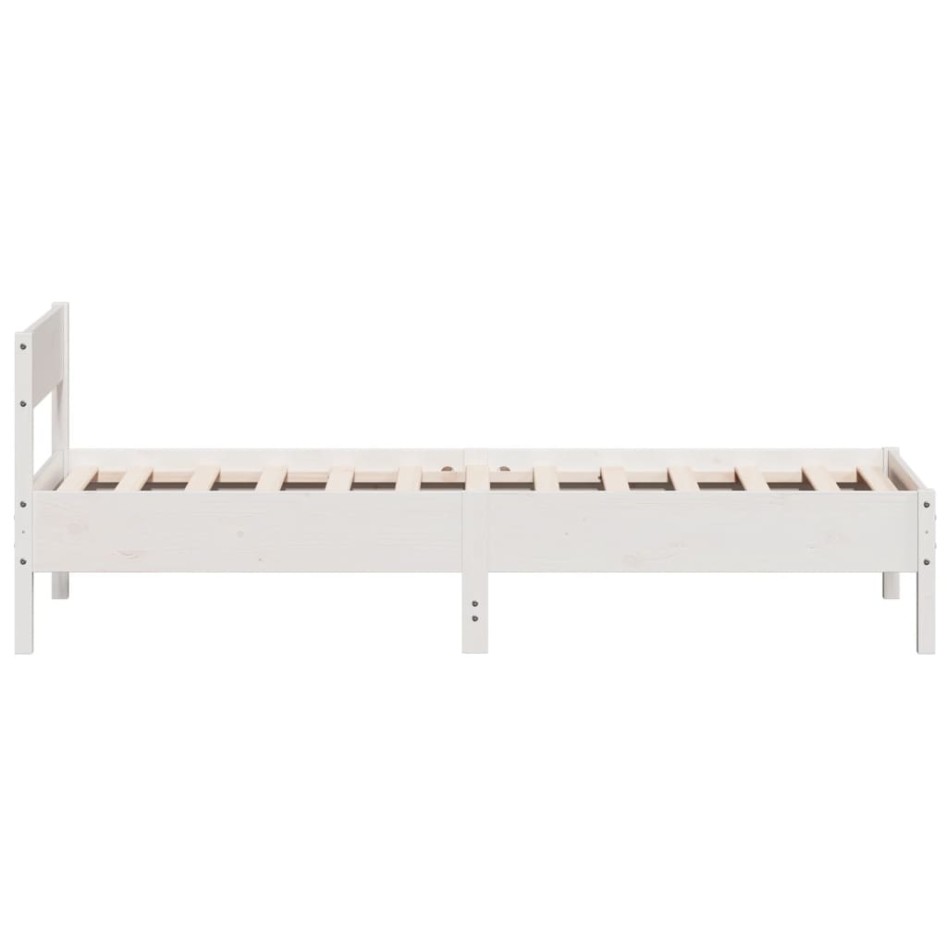 Estructura cama sin colchón madera maciza pino blanca