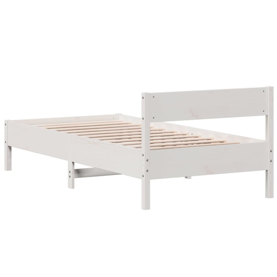 Estructura cama sin colchón madera maciza pino blanca