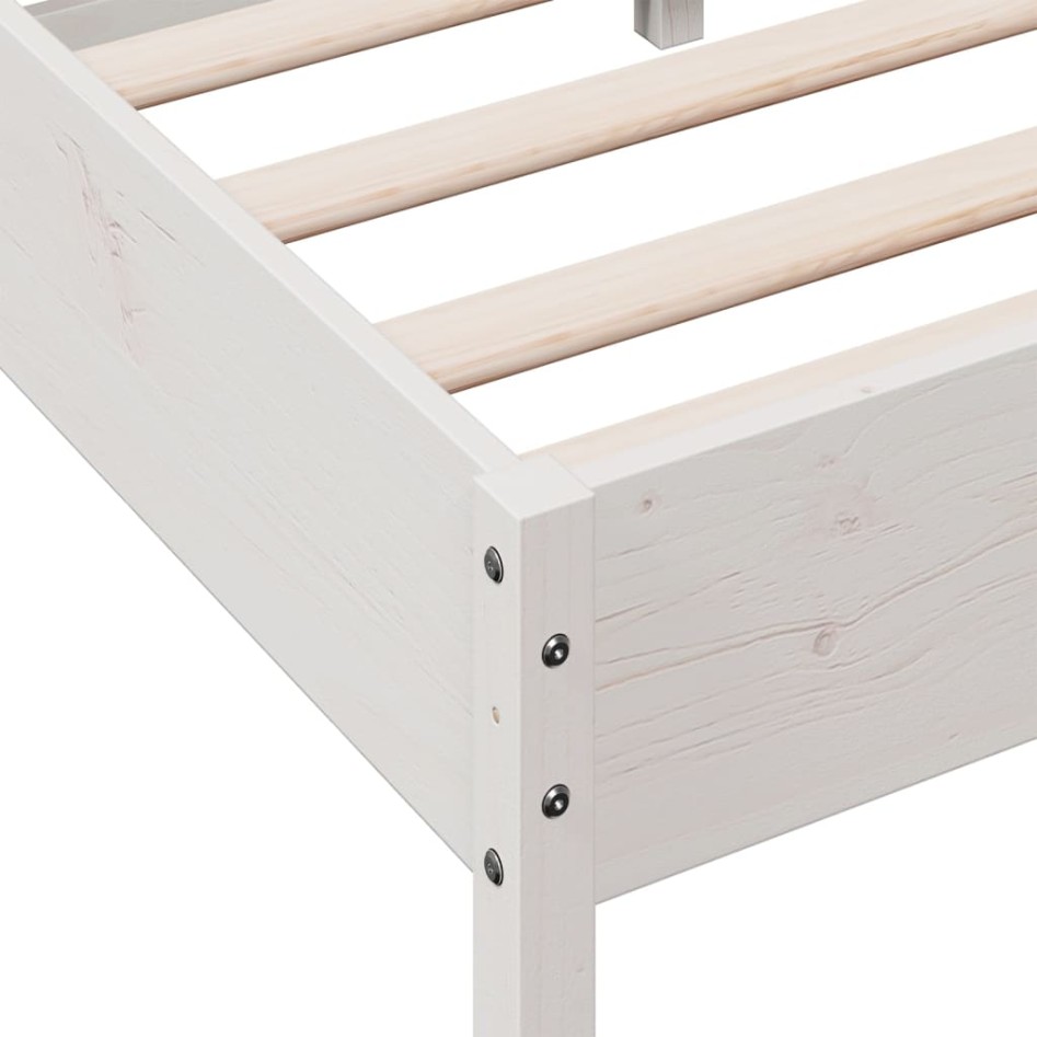 Estructura cama sin colchón madera maciza pino blanca