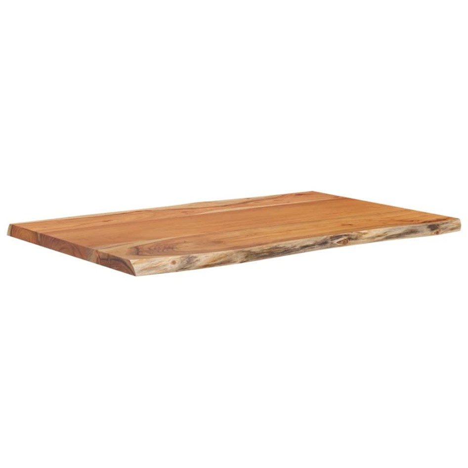 Tablero de mesa rectangular acacia borde vivo 60x40x2,5