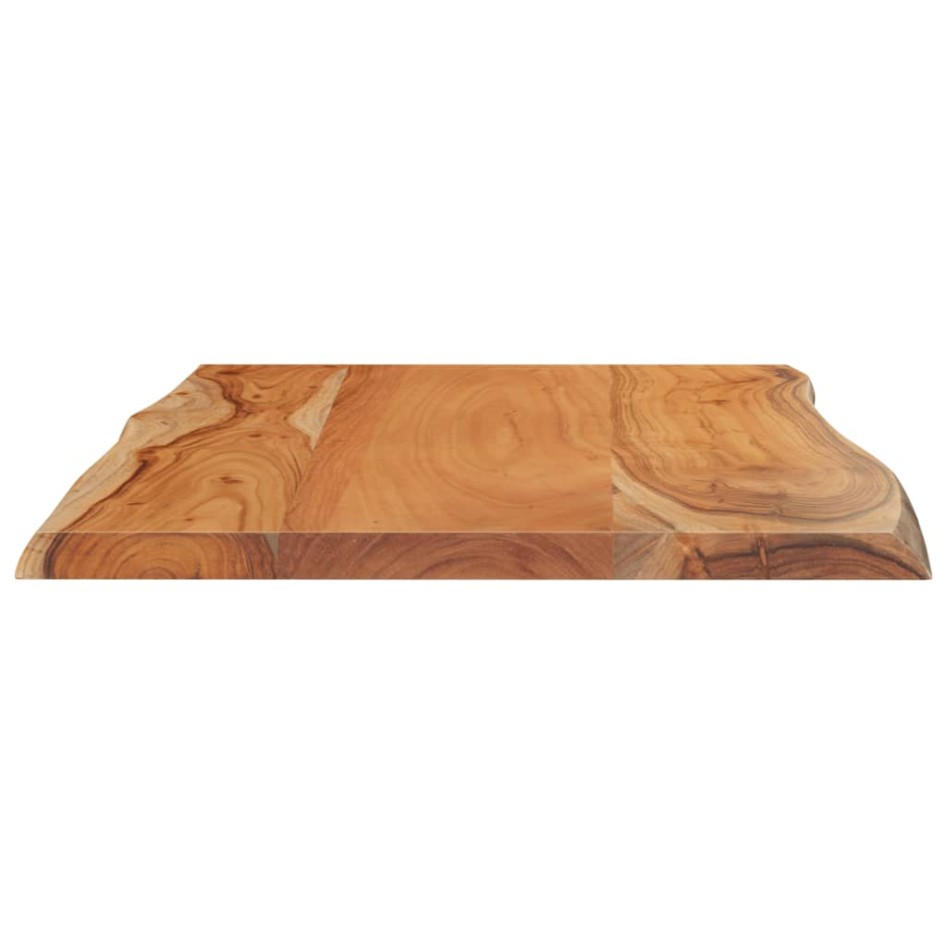 Tablero de mesa rectangular acacia borde vivo 60x40x2,5