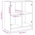 Armario auxiliar puertas de vidrio roble ahumado 68x37x75,5