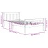 Estructura de cama sin colchón madera maciza marrón 90x190