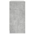 Armario auxiliar puertas de vidrio gris hormigón 68x37x75,5