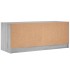Mueble de TV con puertas de vidrio gris Sonoma 102x37x42