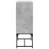Armario auxiliar puertas de vidrio gris hormigón 69x37x100