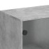 Armario auxiliar puertas de vidrio gris hormigón 69x37x100