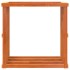 Soporte leña de exterior madera pino marrón cera 109x52x106